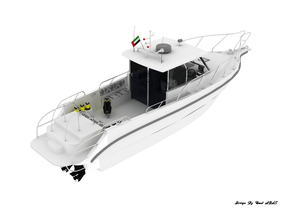 Diving 35-Pilot Cabin - Diving boat design