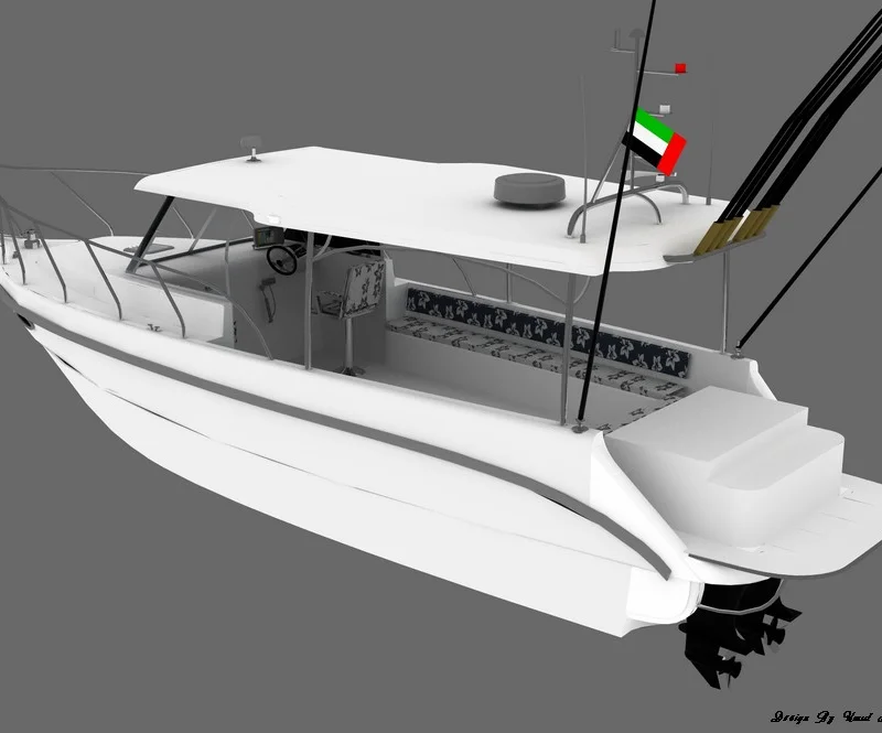 Fisher 35-OB boat design by Umut Aras