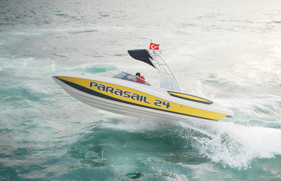 Parasailing 24 boat design by Umut Aras